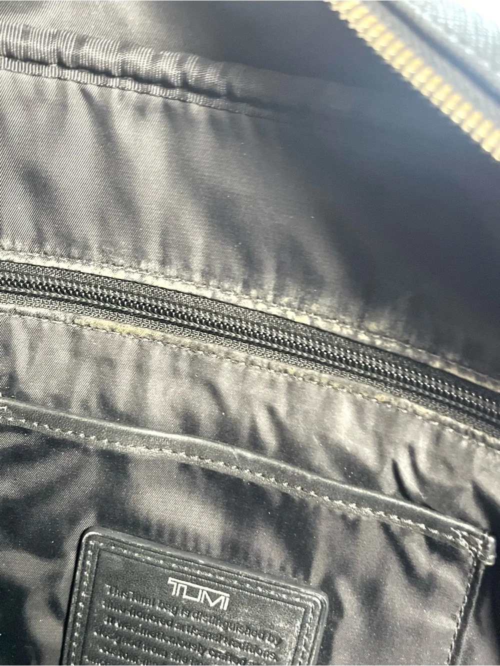 Tumi Black Leather Briefcase Bag (Read First)